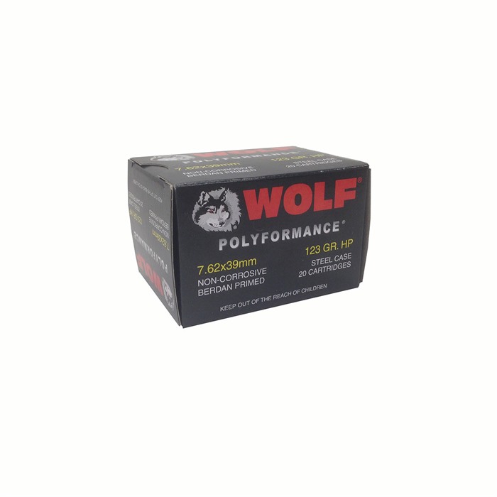 7.62X39MM 123GR HOLLOW POINT 20/BOX