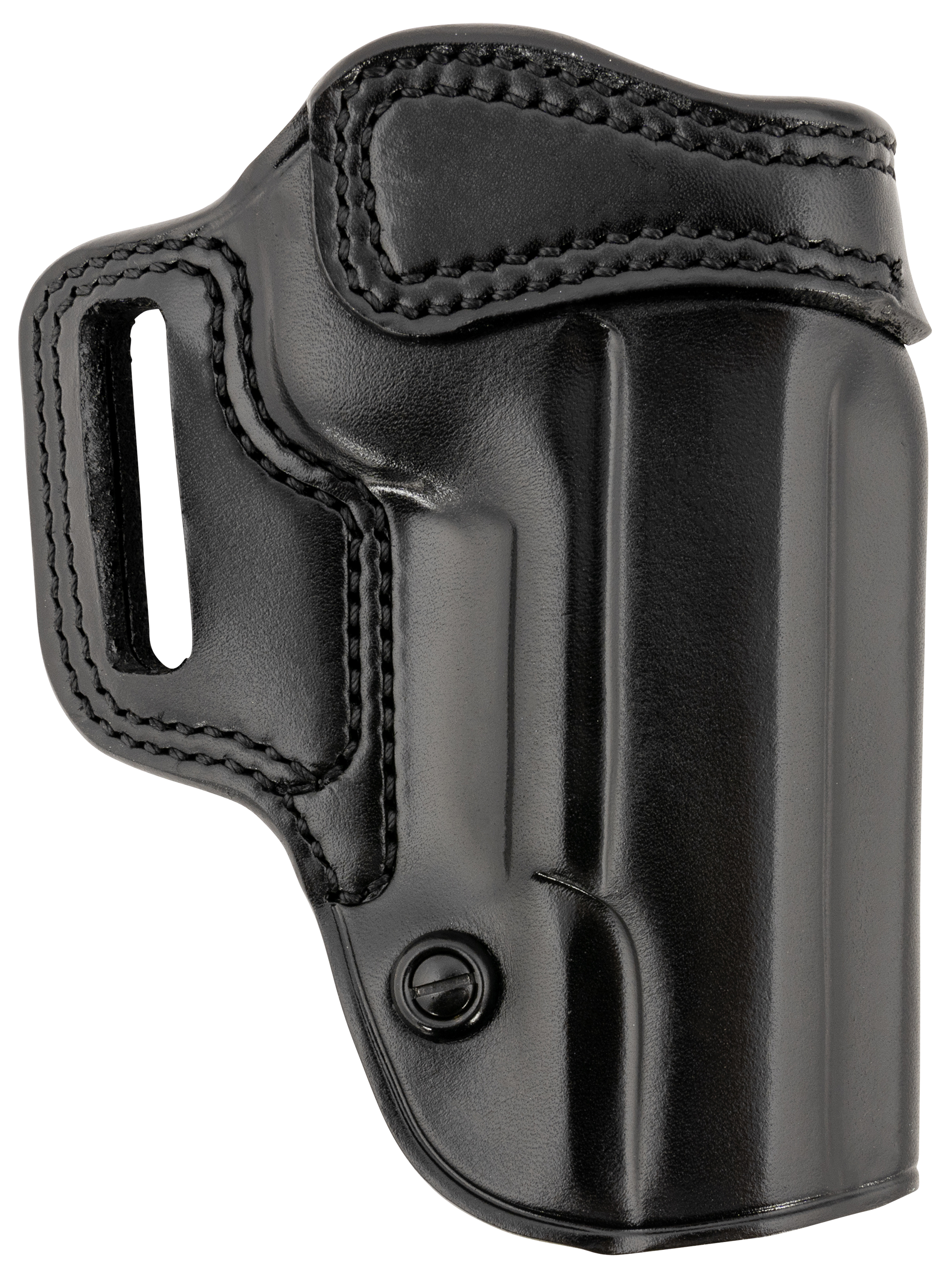 Galco AV212RB Avenger  OWB Black Leather Fits 1911 5" Belt Slide, Right Hand