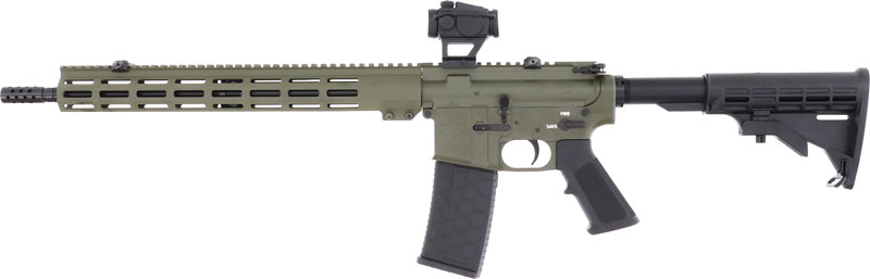 Great Lake Firearms GLFA AR15 Rifle 223 Wylde 16 Inch 30 Rounds Green