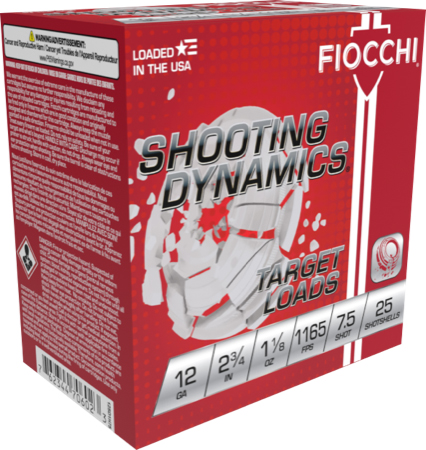 Fiocchi 12SD Lead Shot 12 Gauge Lead Shot 1-1/8 Ounce 25 Rounds