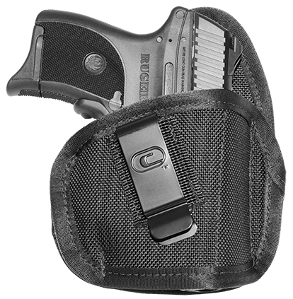 Crossfire Shooting Gear CRFTPSTLSRSA1S2R The Tempest Laser IWB Size 02 Black Ballistic Nylon Belt Clip Fits Subcompact 2-2.50" Barrel Right Hand