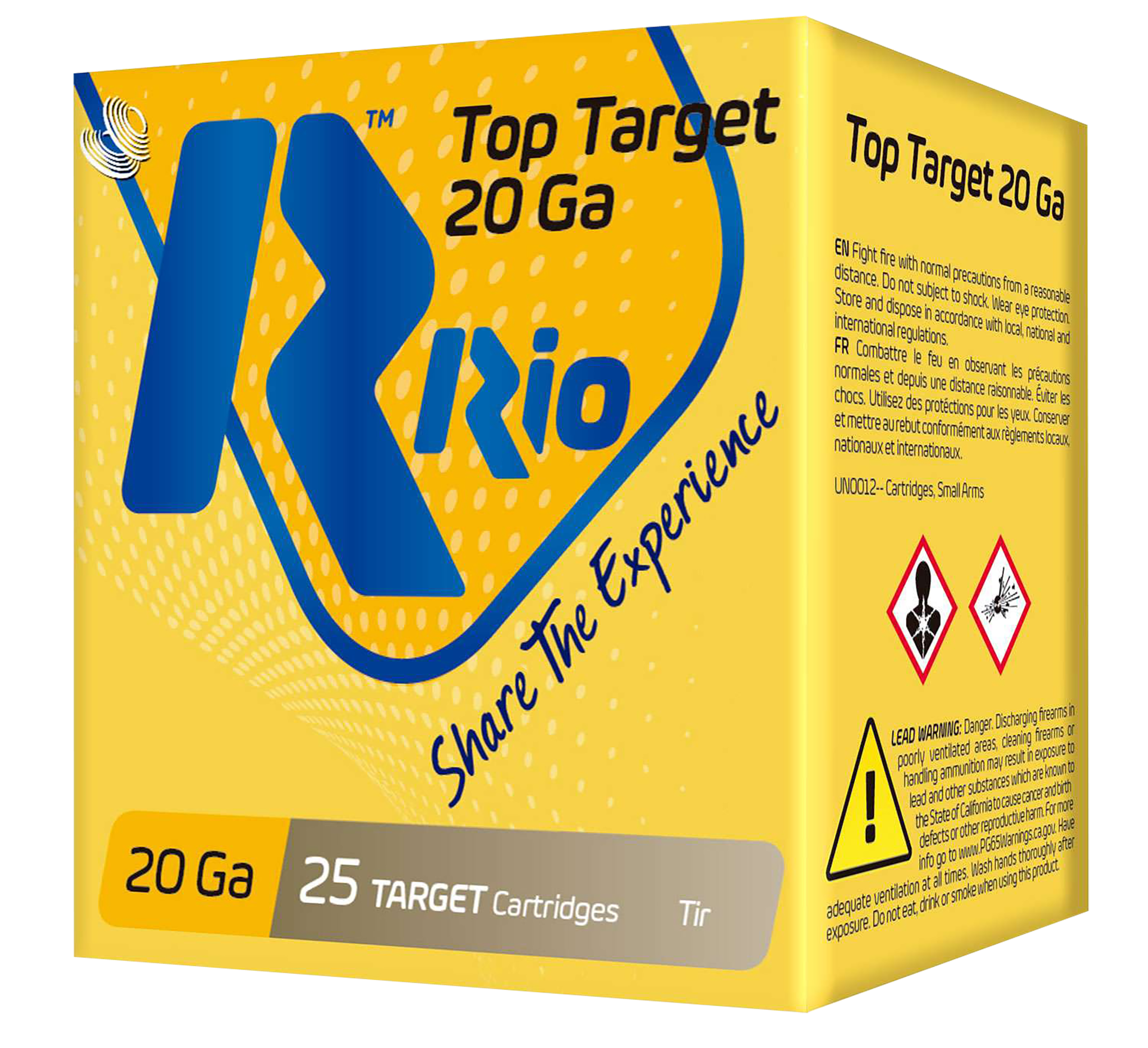 Rio Ammunition TT209 Top Target  20 Gauge 2.75" 7/8 oz 9 Shot 25 Rounds