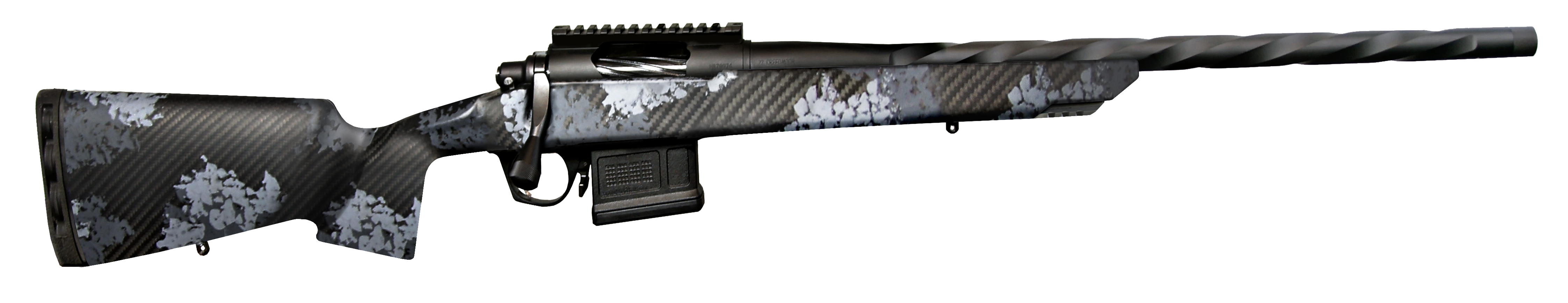 Horizon Firearms RF002S172416C00 Venatic  7mm Rem Mag Caliber with 5+1 Capacity, 24" Barrel, KG Gun Kote Metal Finish, Exposed Carbon Fiber & Paint Iota Venatic X Stock (Full Size)