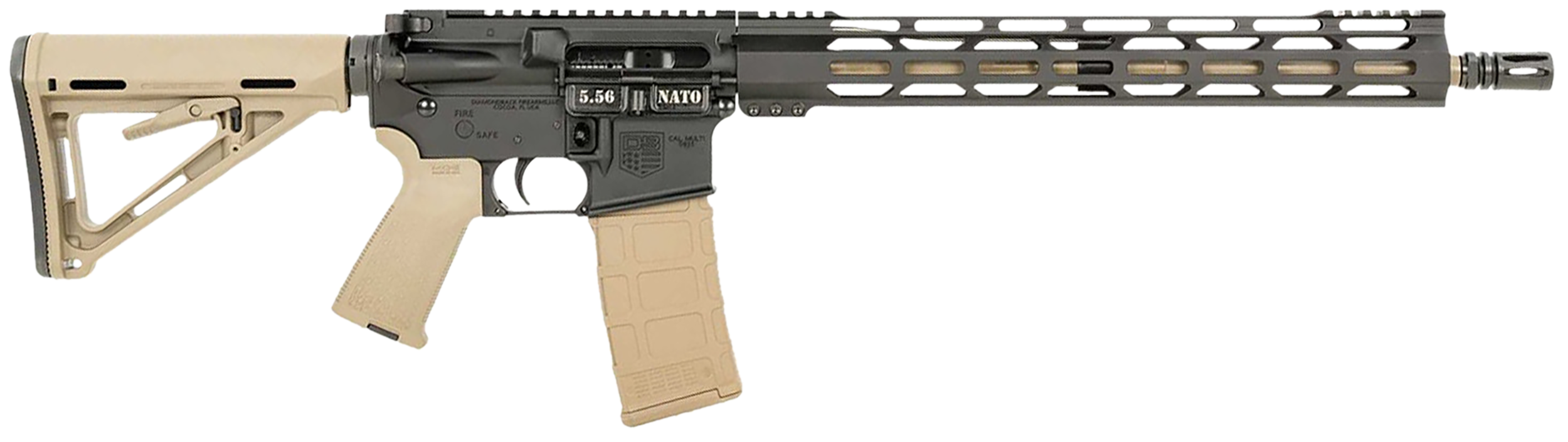 Diamondback DB15 5.56 NATO 16in 30rd FDE and Black Finish