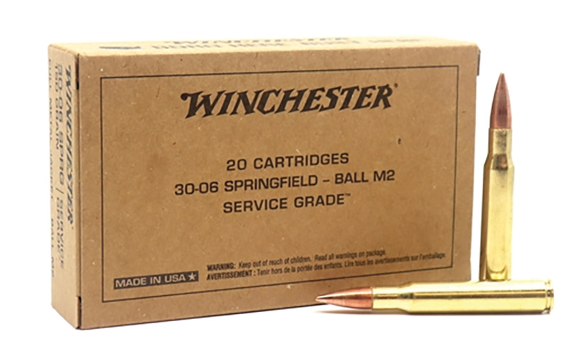 Winchester Service Grade 30-06 Springfield Full Metal Jacket 150 Grain 20 Rounds