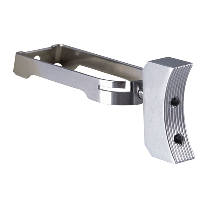 Atlas Gunworks Curved XLine Trigger System Short Silver for 1911