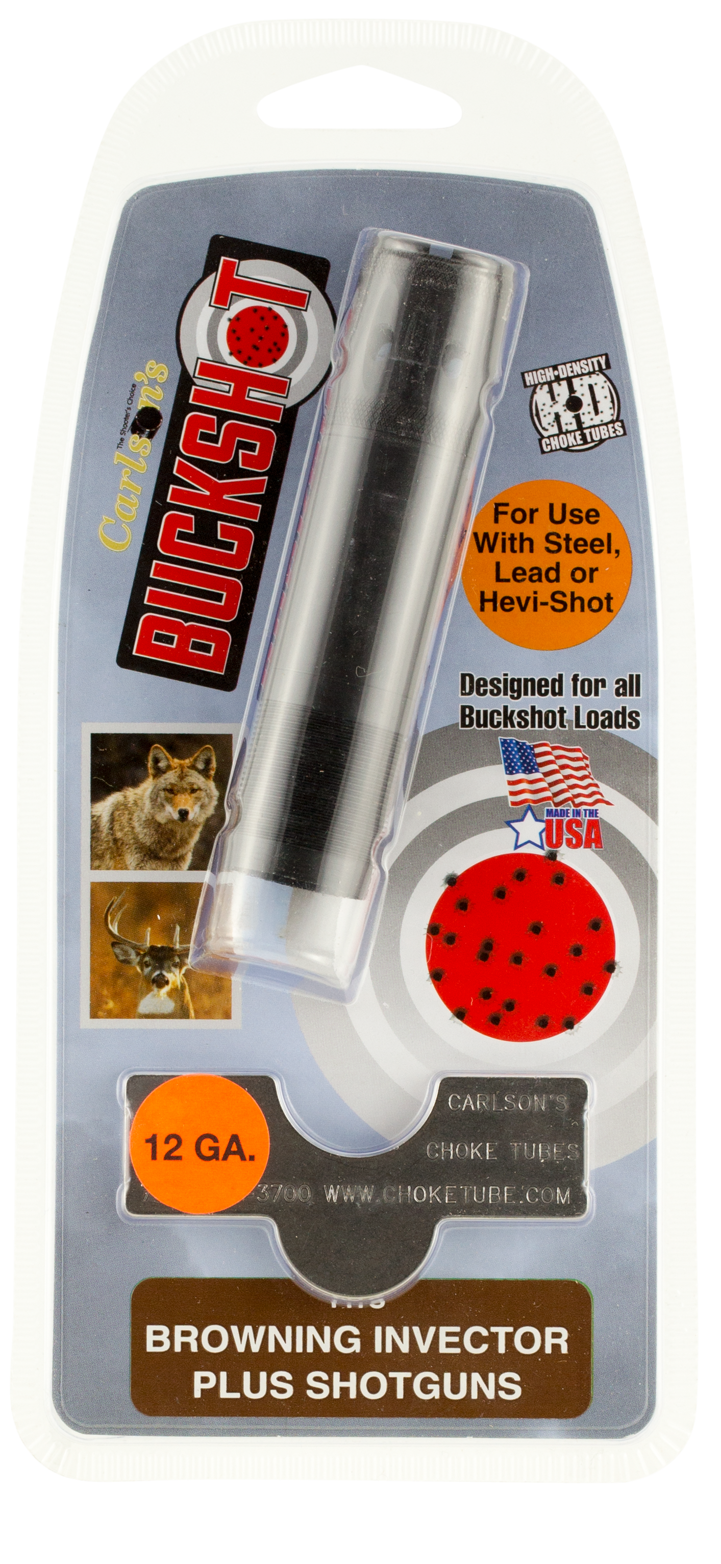 Carlson Buckshot 18899 Invector-Plus 12 Gauge Ported 17-4 Stainless Steel