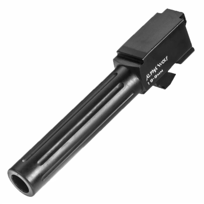 Lone Wolf AlphaWolf 9mm Luger Barrel Glock 19 4.02 in Stainless Matte Finish