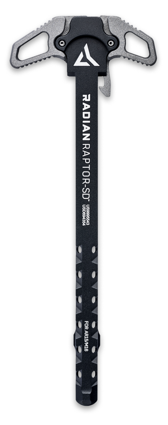 Radian Weapons Raptor SD Ambi Charging Handle Tungsten Gray Fits Mil-Spec AR-15 M16