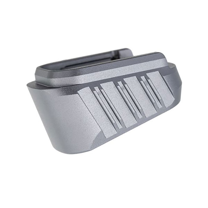Tyrant CNC +3 Magazine Extension for Springfield Hellcat Gray 9mm Luger