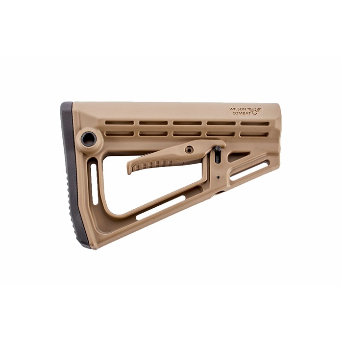Wilson Combat AR-15 Adjustable Buttstock Tan Polymer Mil-Spec