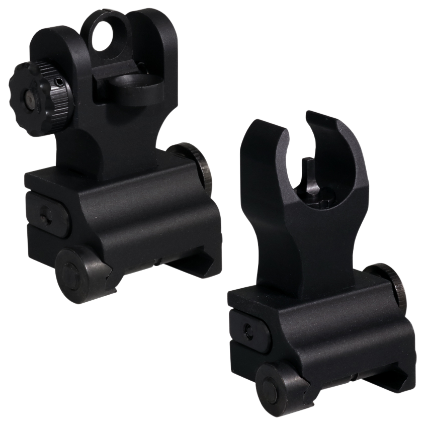 Samson Quick Flip Folding Sights for AR-15 Front HK Rear A2 Aluminum