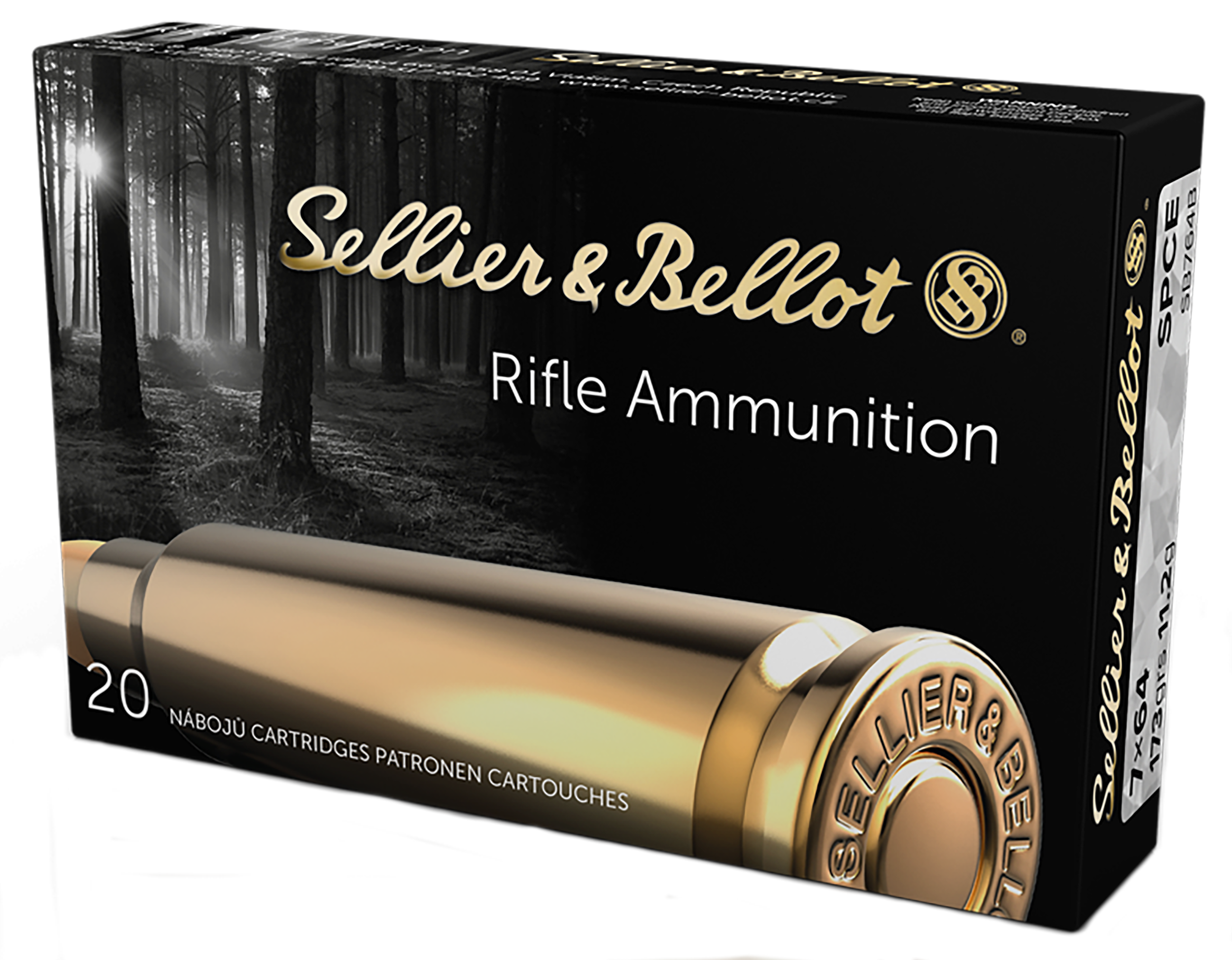 Sellier & Bellot SB764B 7x64mm Brenneke Soft Point Cut Through Edge 173 Grain 20 Rounds