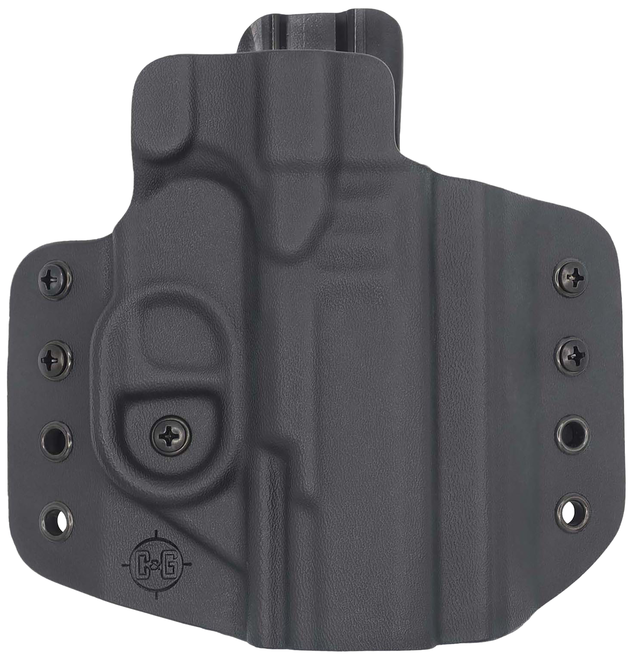 C&G Holsters 1212100 Covert  OWB Black Kydex Belt Loop Fits Walther PDP 4" Right Hand