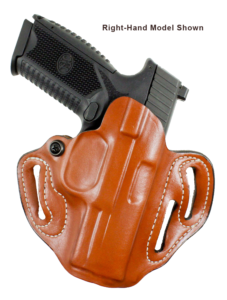 DeSantis Gunhide 002TB7WZ0 Speed Scabbard  OWB Tan Leather Belt Slide Fits Springfield Prodigy w/wo Red Dot Fits 4.25" Barrel