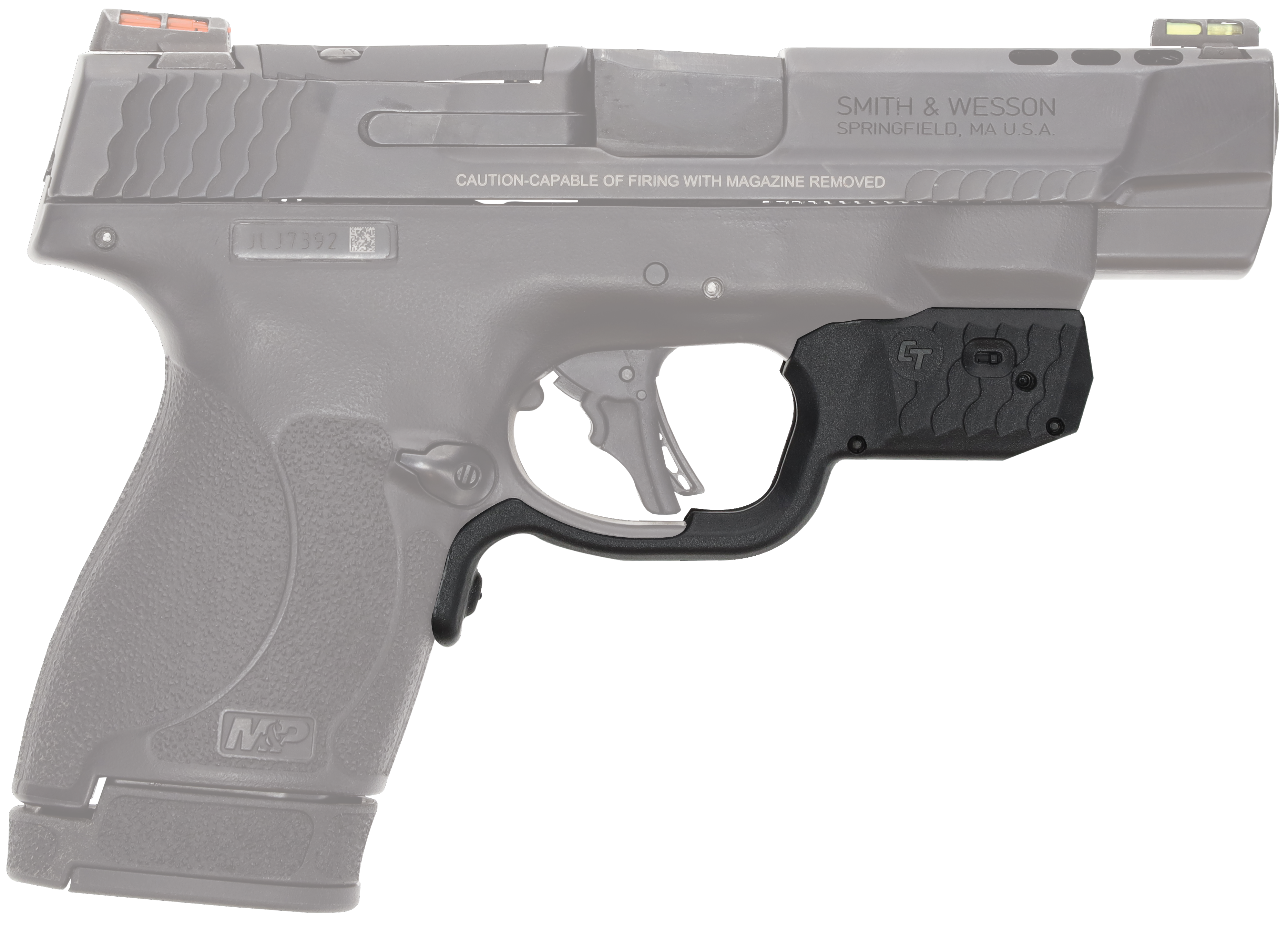 Crimson Trace LG Laserguard Red Laser 0.50in Dot for Smith and Wesson Shield Plus