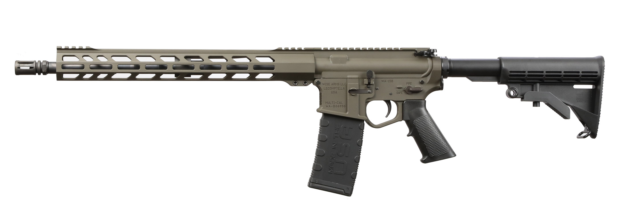 Wise Arms WA-15B 5.56 NATO 16 inch 30 Rounds OD Green
