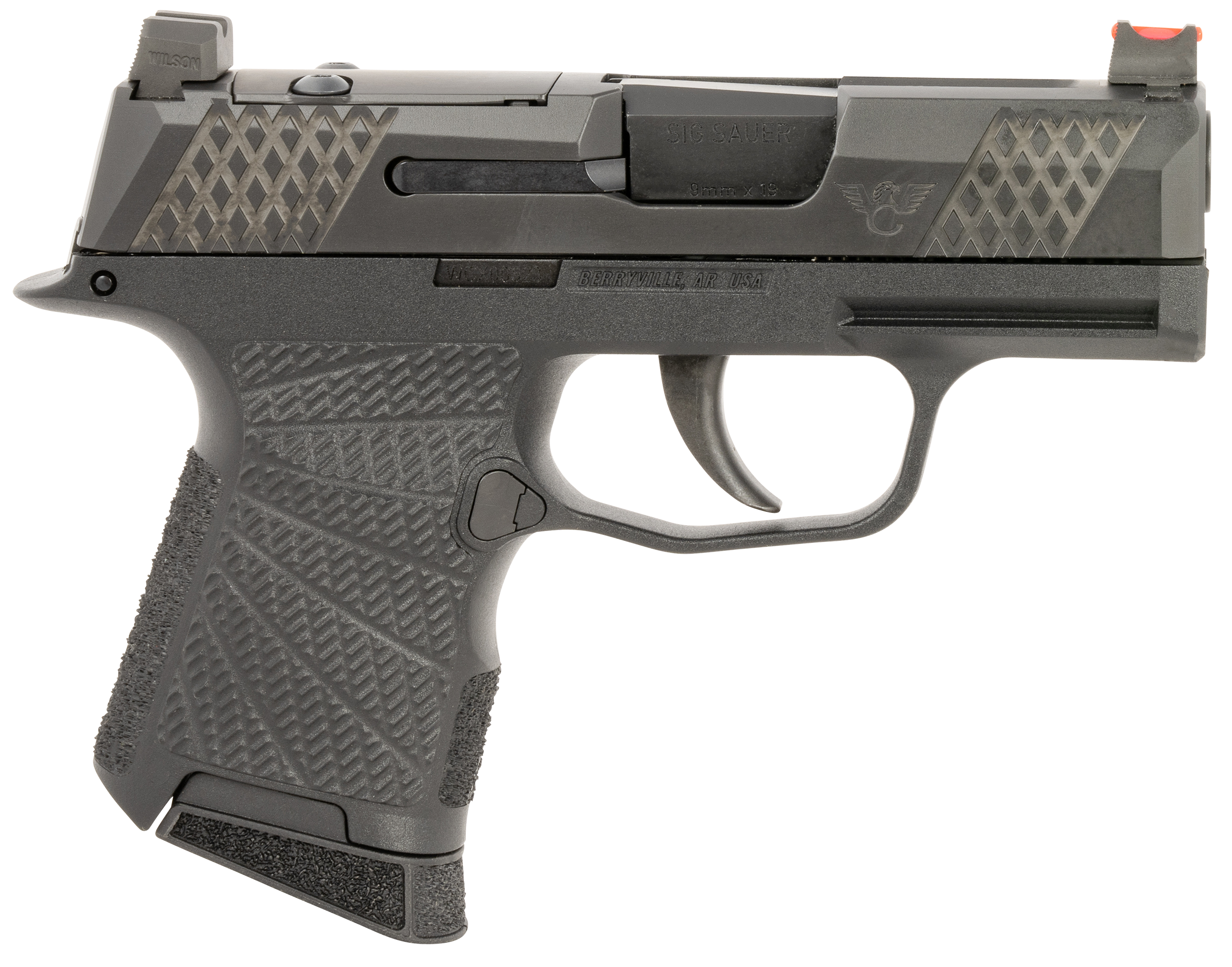 Wilson Combat P365 9mm Luger 3.10" 10+1 Optic Cut Slide with X-Tac Serrations