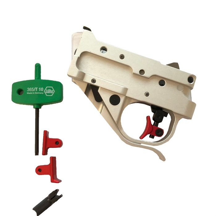 Timney Ruger 10/22 Calvin Elite Red Shoe Kit White Housing