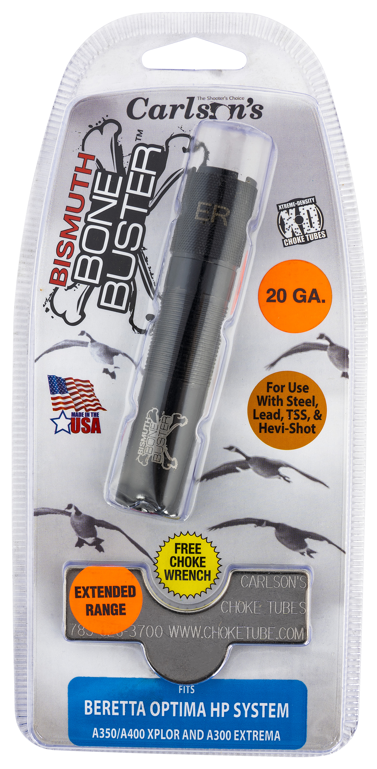 Carlson's 20 Gauge Optima HP Extended Range Choke .040 17-4 Stainless