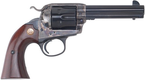 Cimarron Saa Bisley 45 Long Colt 4.75in 6 Shot Blued Case Colored Walnut