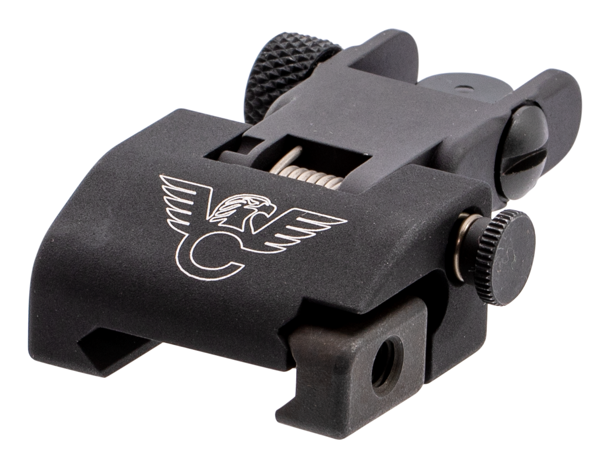 Wilson Combat TRQDSR Flip-Up Rear Sight for AR-15 Aircraft Aluminum 0.50 MOA
