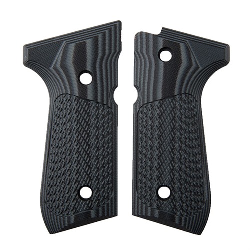 VZ Grips Beretta 92 Tactical Slants Black Gray G-10 Textured Grips