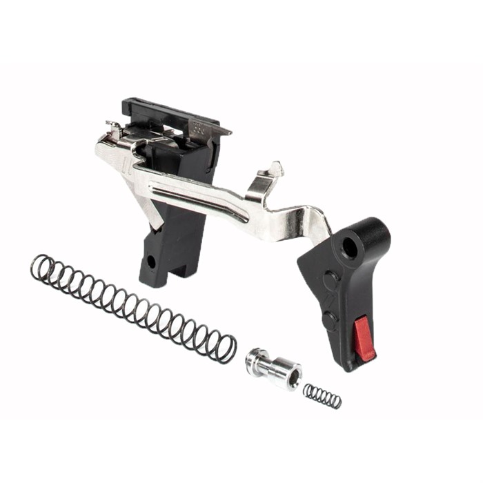 ZEV Technologies Pro Flat Face Trigger Drop-In Kit Glock G4 9mm Red/Black