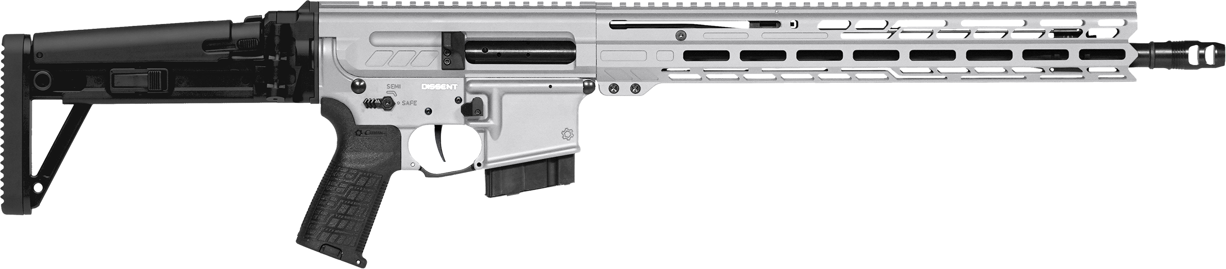 CMMG Dissent MK4 6mm ARC 16.10" 10+1 Titanium Gray Side Folding Stock