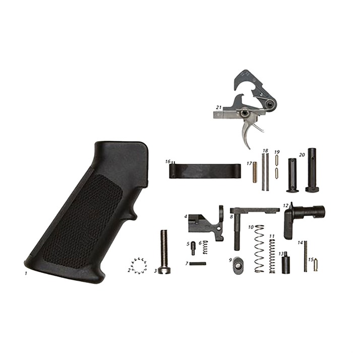 Alg Defense AR-15 Lower Parts Kit with Grip ACT Trigger for AR-15