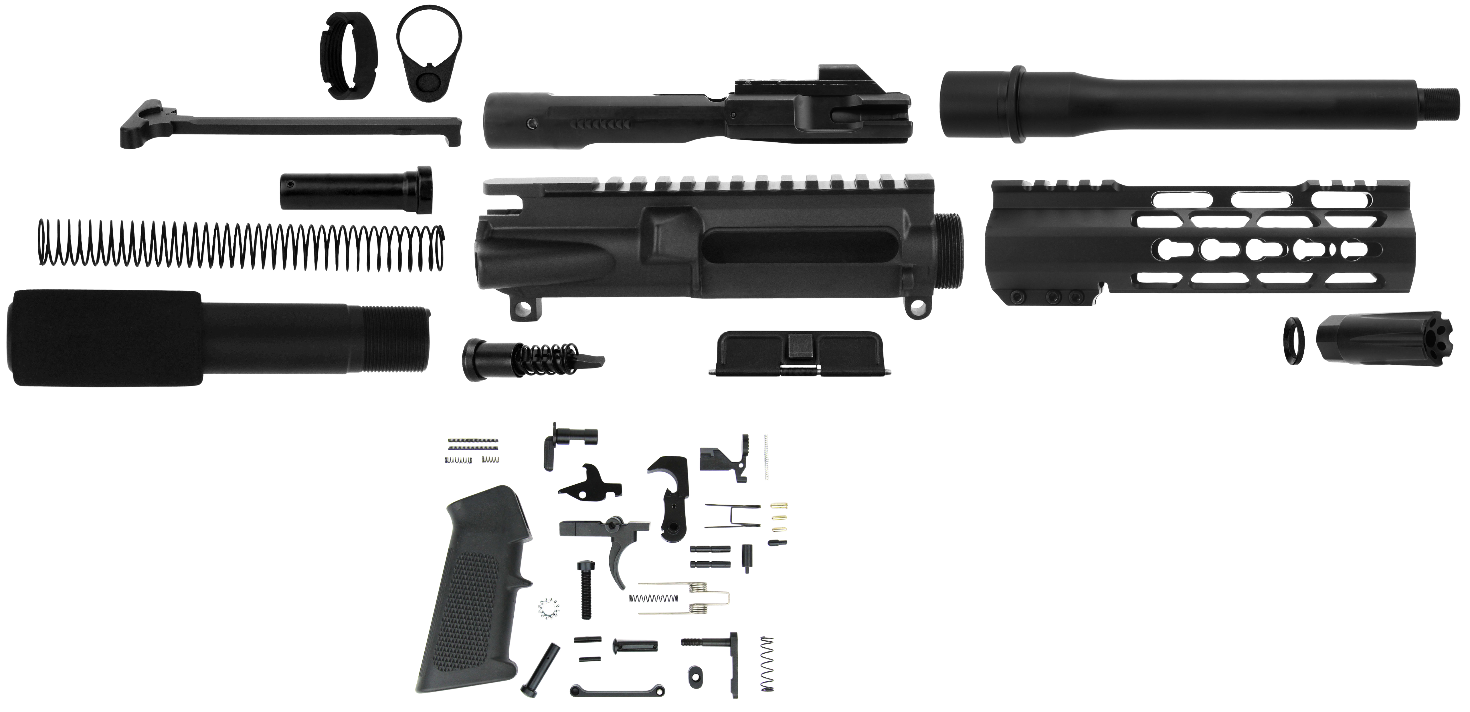 TacFire AR Build Kit KeyMod 9mm Luger Steel 1/2-36Tpi