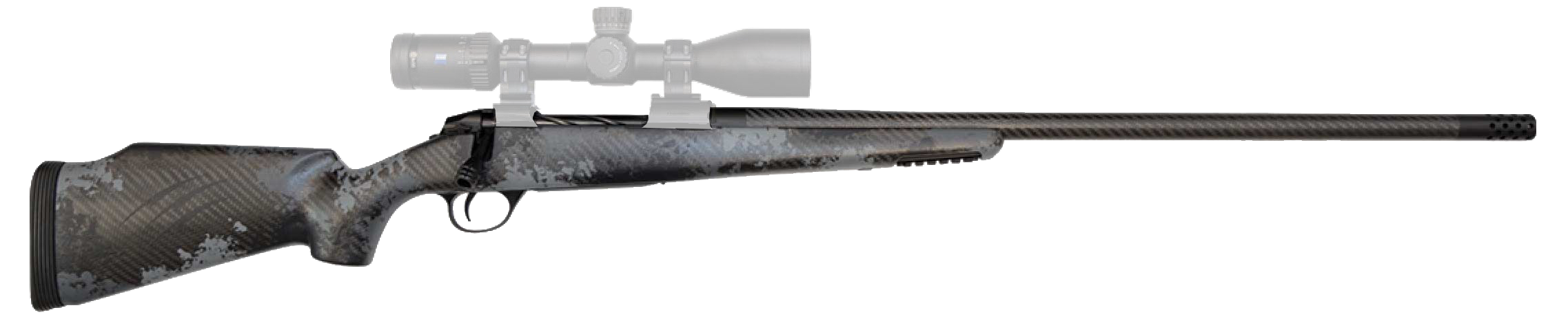 Fierce Firearms FCRG65CM20TP Carbon Rage  Full Size 6.5 Creedmoor 4+1, 20" C3 Carbon Fiber Barrel, Tungsten Gray Cerakote Titanium Receiver, Phantom Camo Fixed Fierce Tech C3 Stock,