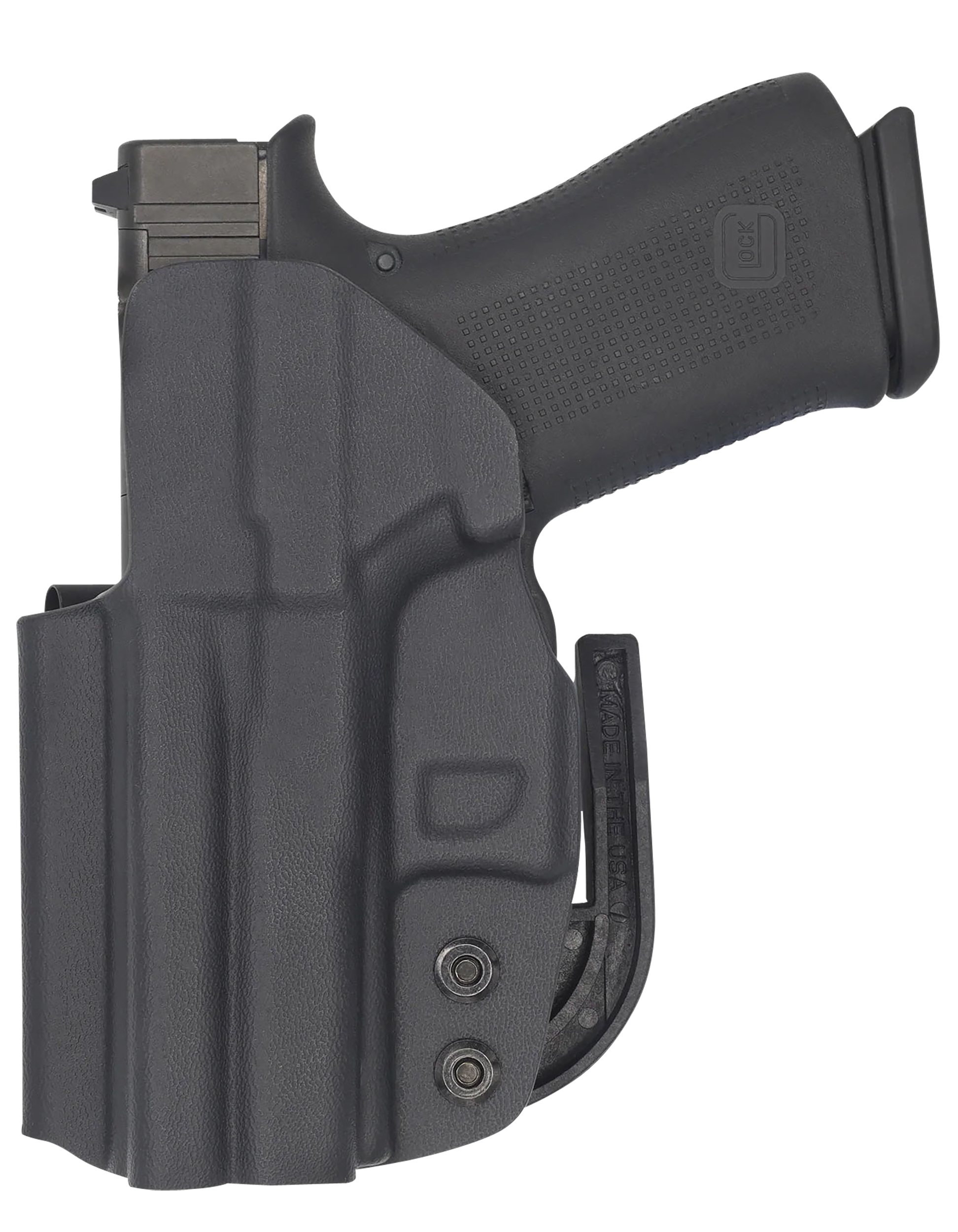 C&G Holsters 0062100 Covert IWB Black Kydex Belt Clip Fits Glock 43/43X