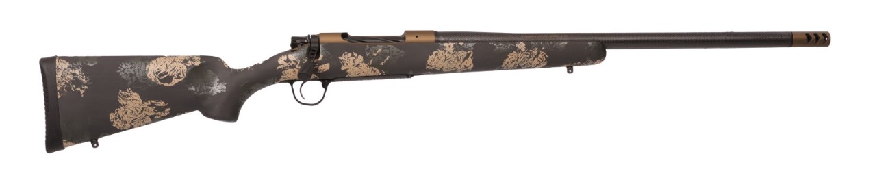 Christensen Arms Ridgeline FFT 6mm Creedmoor, 20in. Barrel, 4rd, CF Stock w/ Green & Tan Accents, CF Barrel - Bronze (NPN: 801-06309-00)