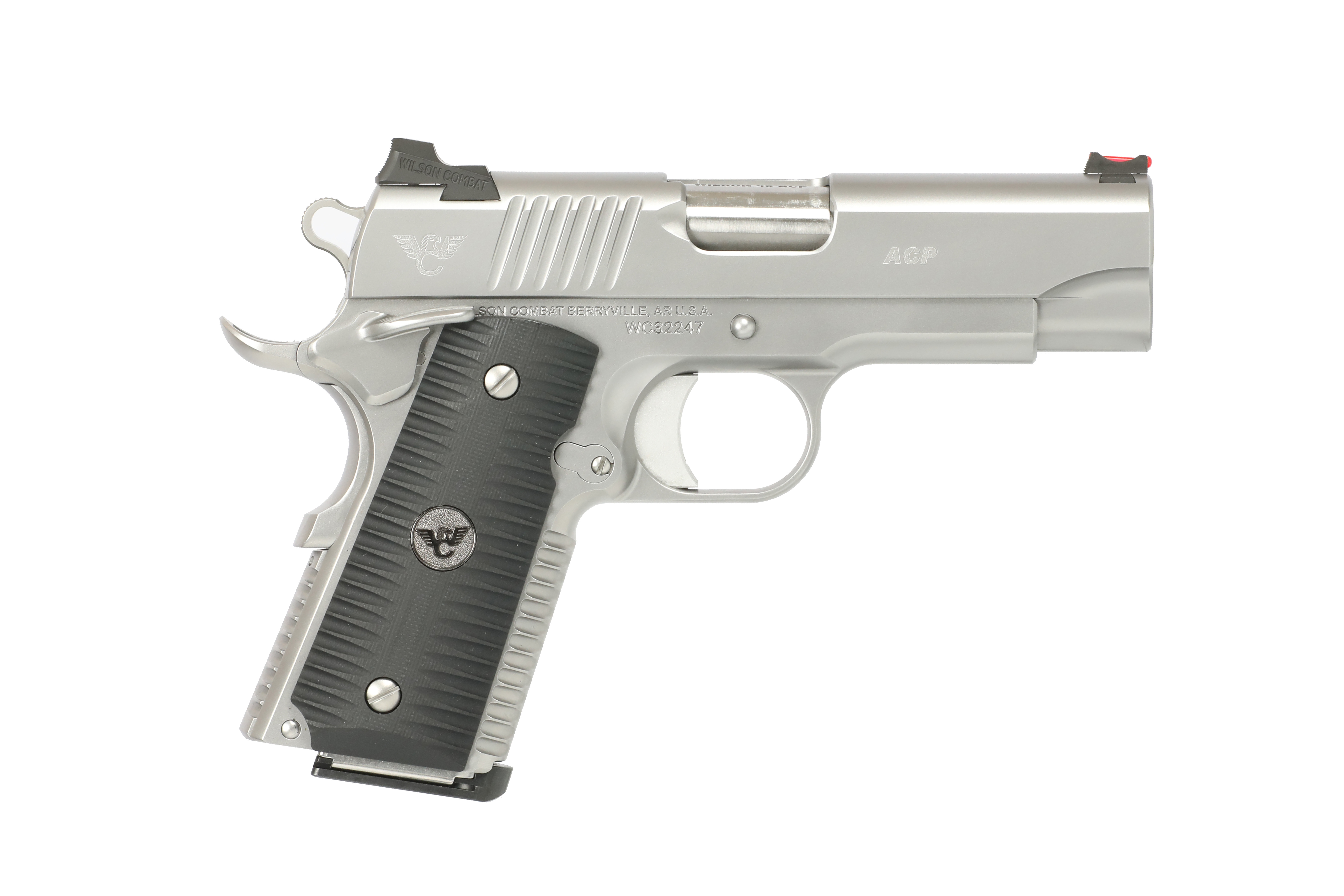 Wilson Combat ACP Compact 45 ACP 4 Inch 8 Round Stainless Steel Ambidextrous Safety