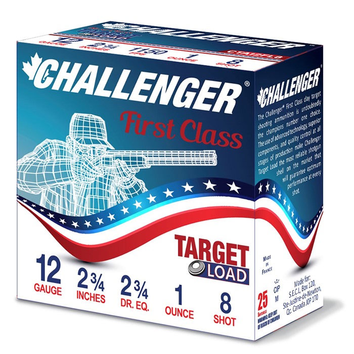 CHALLENGER FIRST CLASS 2-3/4DR 12GA 1OZ #8 (CTA12FL18)