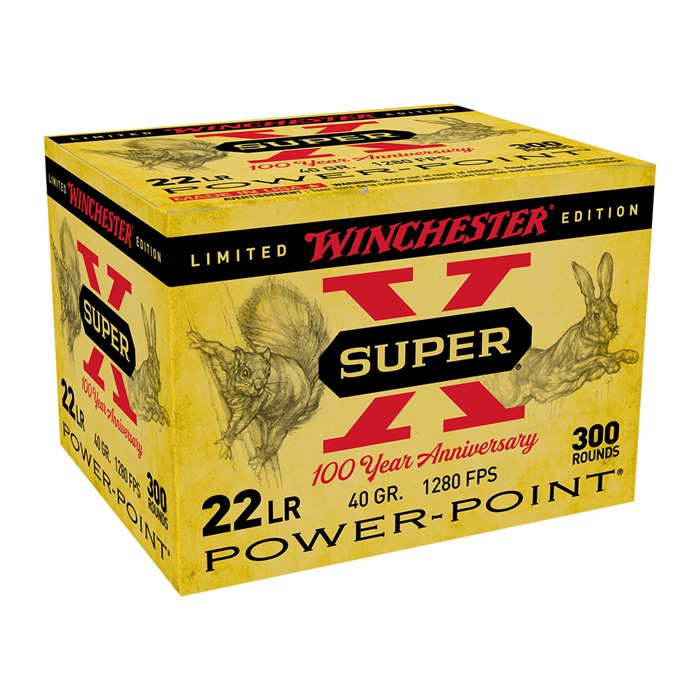 Winchester 100th Anniversary .22 Long Rifle Hollow Point 40 Grain 300 Rounds