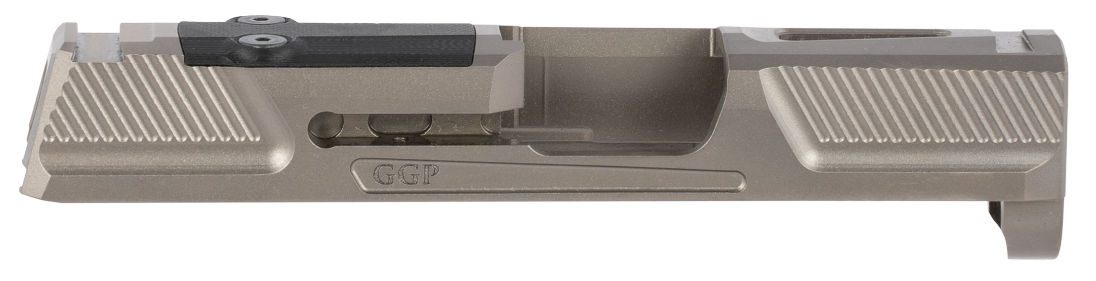 Grey Ghost Gear GGP365GRY2 Version 2 Slide for Sig P365 Optic Cut Gray DLC 17-4 Stainless Serrations