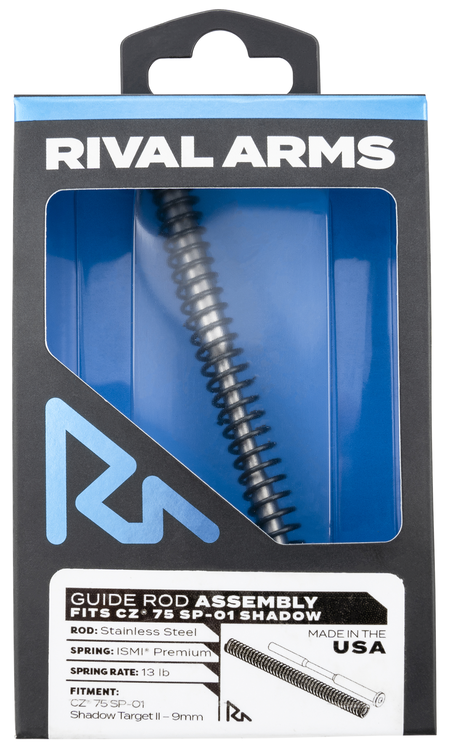Rival Arms Rara50C201S Guide Rod Assembly Cz 75 Sp-01 Shadow Ii Stainless