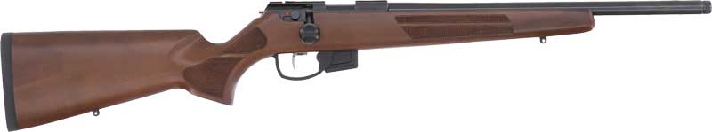 Anschutz 1761 AV HB 17 Hornady Magnum Rimfire (HMR), 18in. Barrel, 5rd, Wood Stock & Heavy Thr. Barrel & 2-Stage Trigger - Black (NPN: 15620)