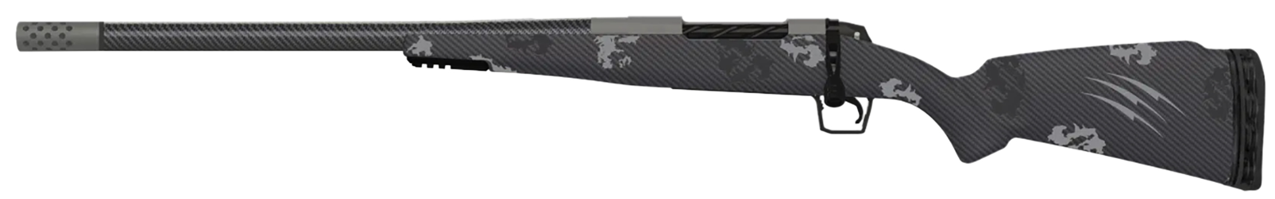 Fierce Firearms ROG7PRC22GPLH Carbon Rogue  Full Size 7mm PRC 3+1 22" Hand Lapped/Match Grade Threaded Barrel, Glacier Cerakote Steel Receiver, Phantom Camo Fierce Rogue Carbon Fiber Stock,
