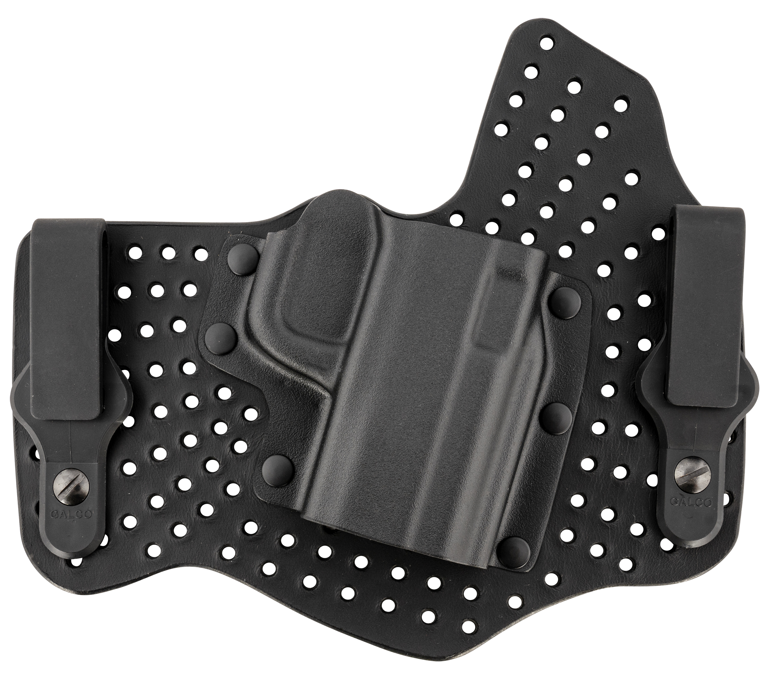 Galco KA472B KingTuk Air IWB Black Kydex/Leather Fits S&W M&P 9/40, UniClip/Stealth Clip, Right Hand