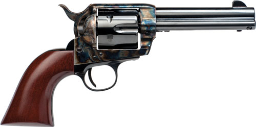 Cimarron Frontier .44-40 Winchester 4.75in 6 shot Case Colored Blued Walnut Grip