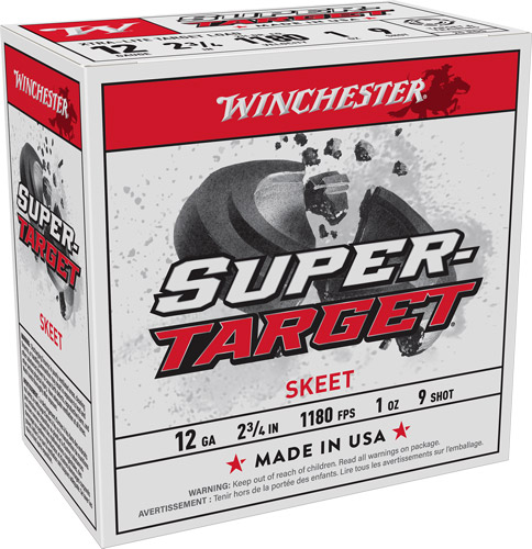 Winchester Target 12 Gauge Lead Shot #9 1 Ounce 250 Rounds