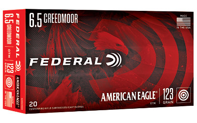 Federal American Eagle 6.5 Creedmoor Open Tip Match 123 Grain 20 Rounds