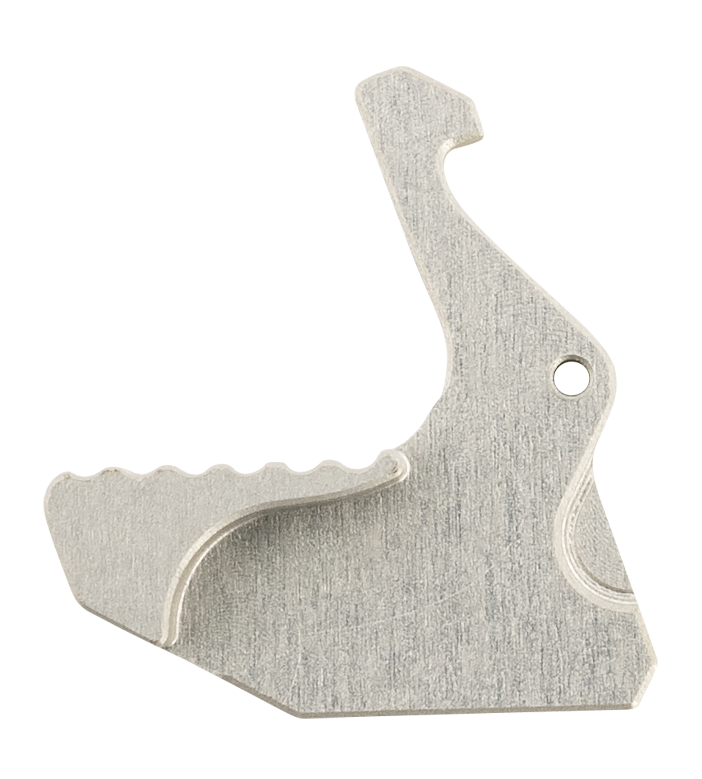Rise Armament RA212GISLVR Extended Charging Handle Latch Silver Aluminum AR