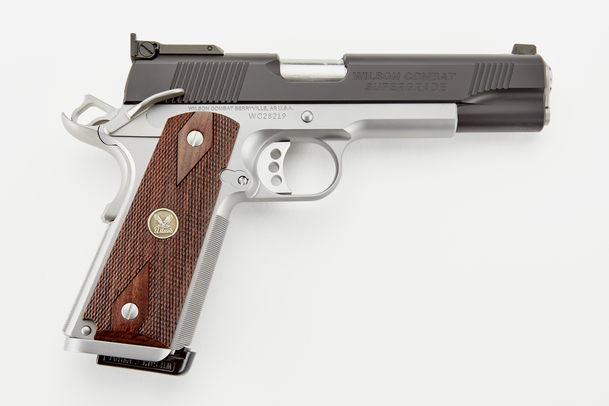 Wilson Combat Classic Supergrade 45 ACP 5 Inch 8 Rounds Stainless Steel Two-Tone