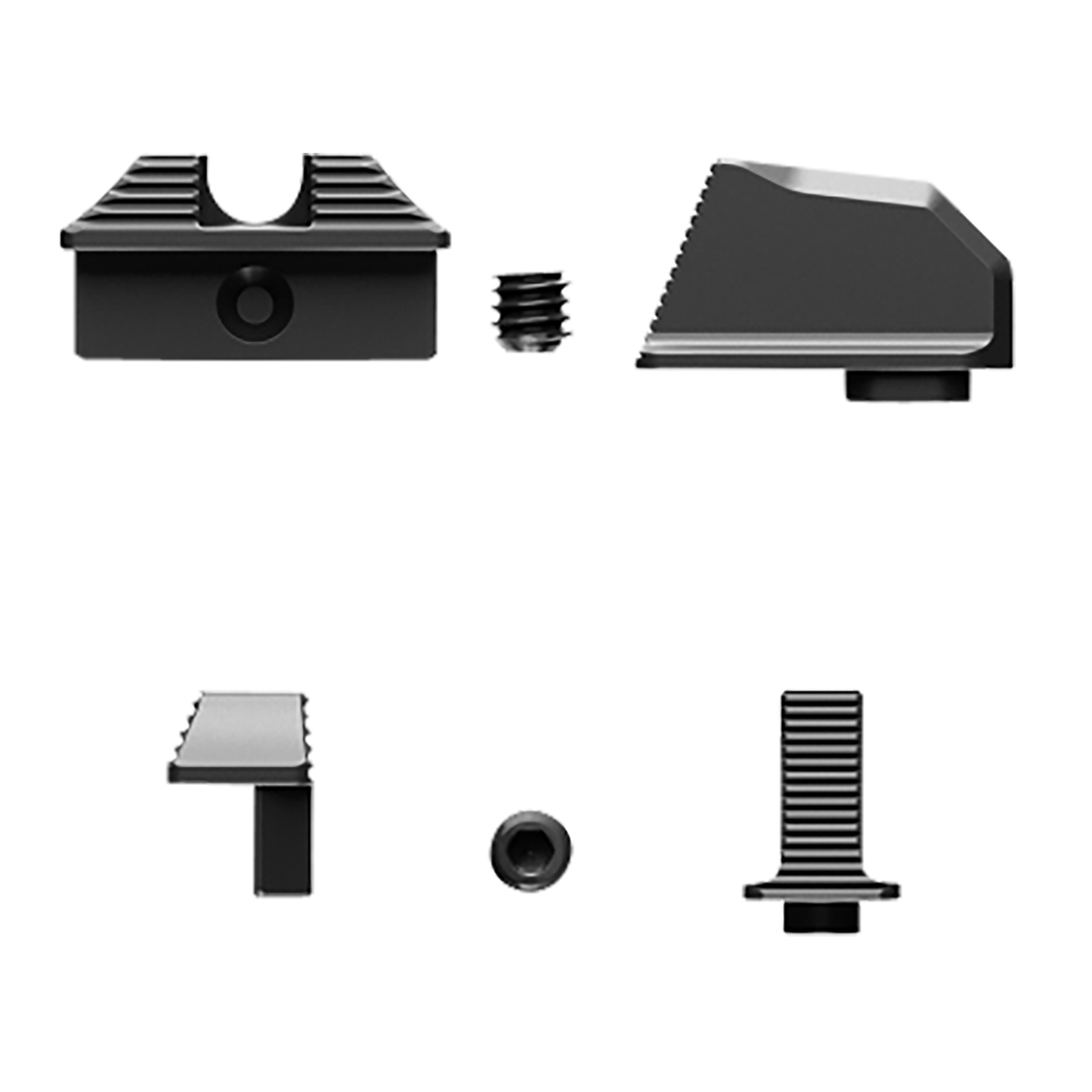 Radian Weapons G9003 Stealth Back-Up Sights Iron Compatible with Walther PDP 2.0 RMR