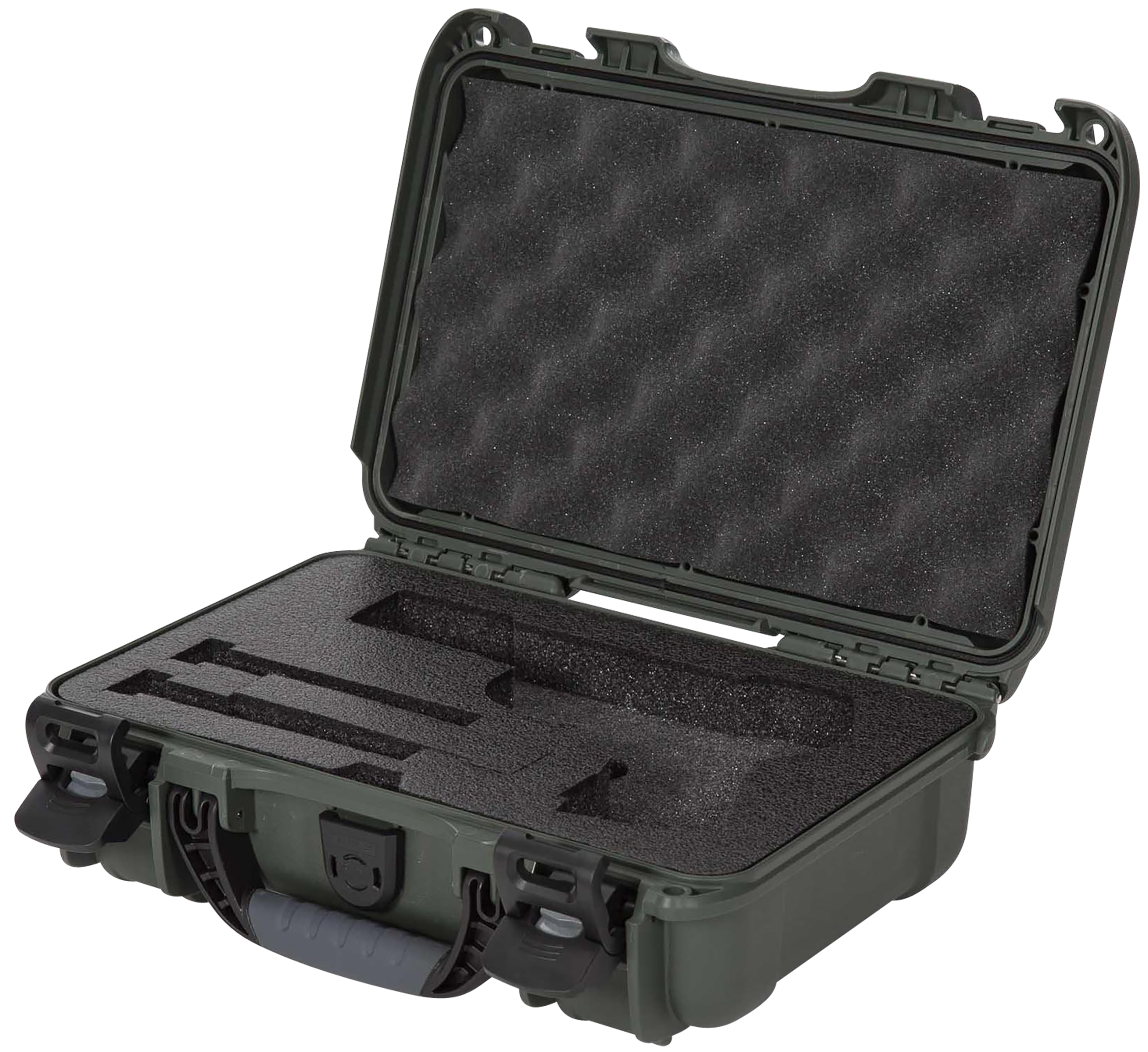 Nanuk 909CLASG6 909 Classic Gun Case Waterproof & Airline Approved Olive Polyethylene w/ Closed-Cell Foam 11.44" L x 7" W x 3.68" H Interior Dimensions