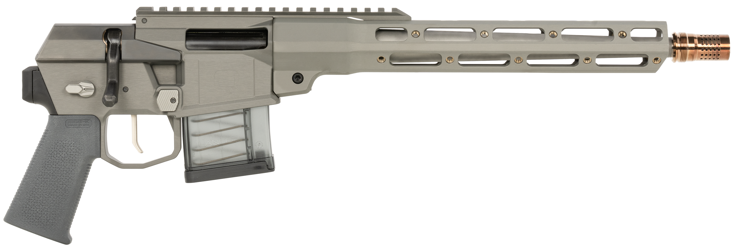 Q LLC Mini Fix PISTOL, 5.56 NATO, 12in. Barrel, 30rd, No Brace - Gray (MINIFIX55612INPISTOLNB)